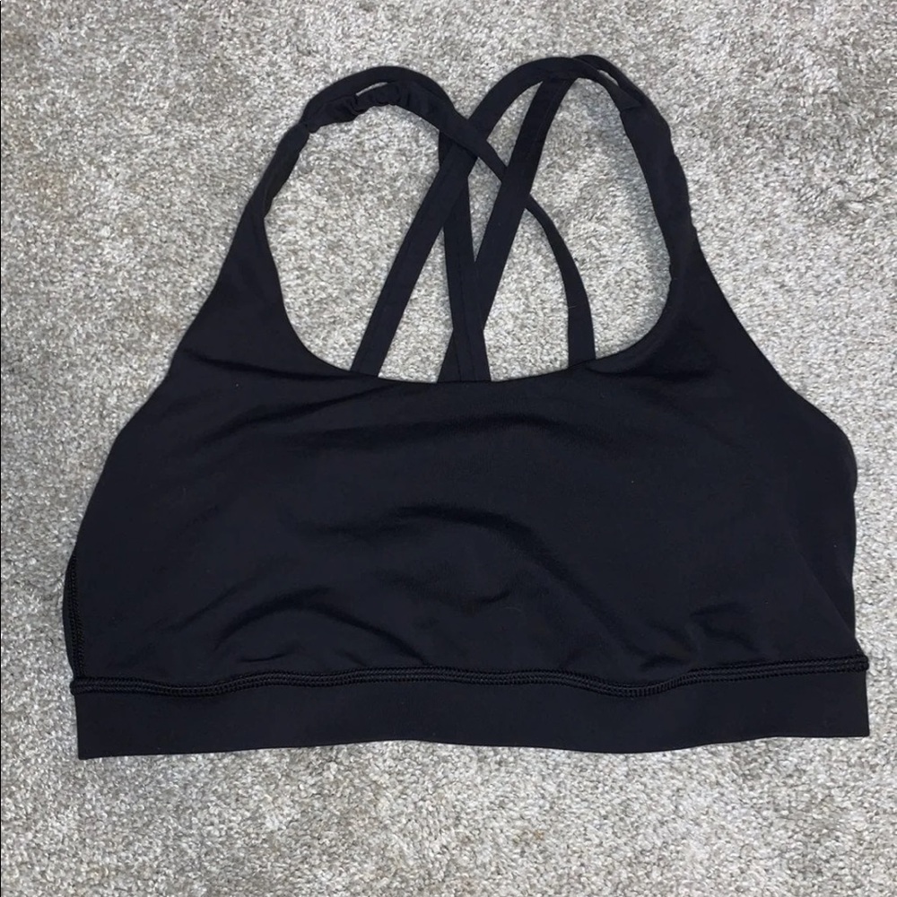 Black Lululemon Energy Bra
